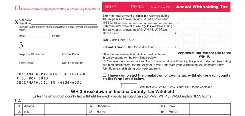 indiana wh3 form spaces to fill in