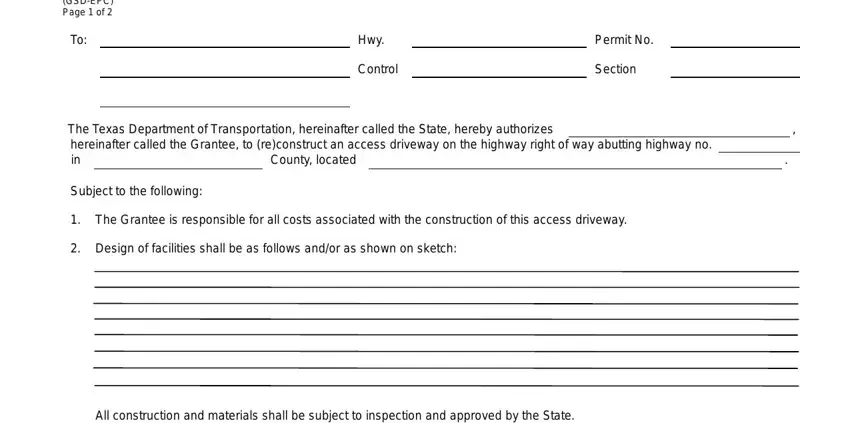 txdot row forms spaces to consider