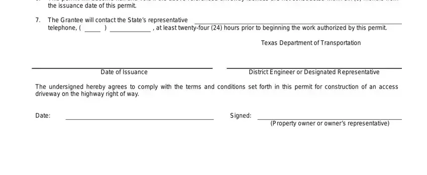 step 2 to filling out txdot row forms