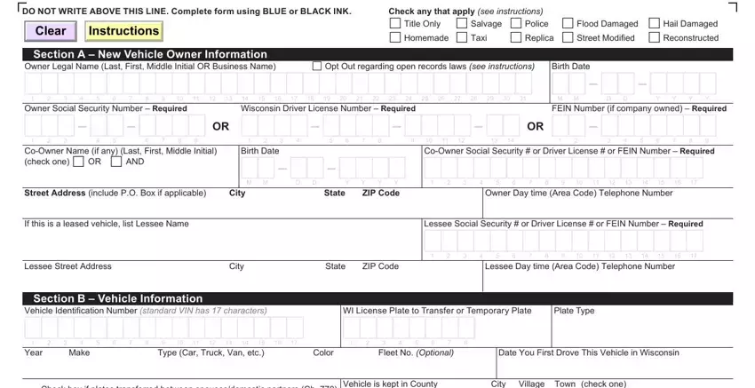 Wisconsin Dmv Mv1 Form ≡ Fill Out Printable PDF Forms Online