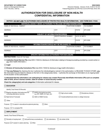 Wisconsin Doc 1163 Form Preview