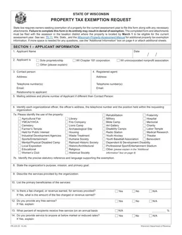 Wisconsin Form Pr 230 Preview