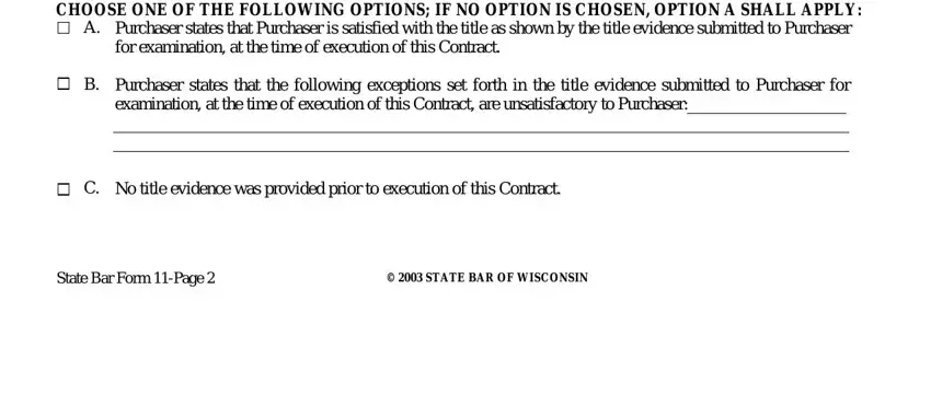 step 4 to completing land contract wi