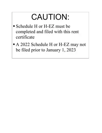 Wisconsin Rent Certificate Form Preview
