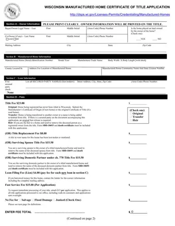 Wisconsin Sbd 10687 Form Preview