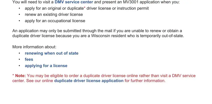 wisconsin motor vehicle department gaps to fill out