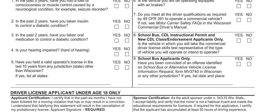 part 3 to completing wisconsin motor vehicle department