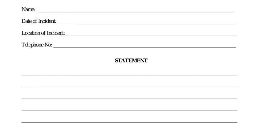 Witness Statement Template ≡ Fill Out Printable Pdf Forms Online 1886