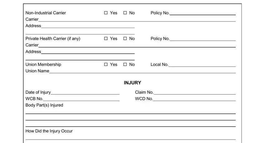 stage 3 to filling out workers compensation client intake form