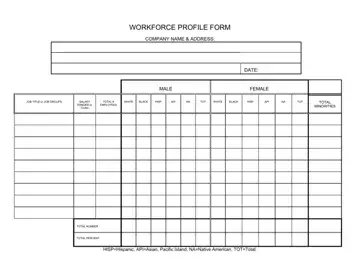 Workforce Profile Form Preview