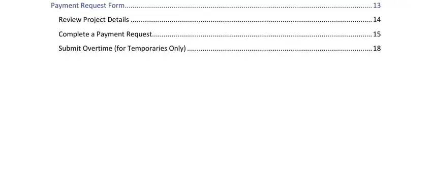 Payment Request Form, Review Project Details, Complete a Payment Request, and Submit Overtime for Temporaries in st request