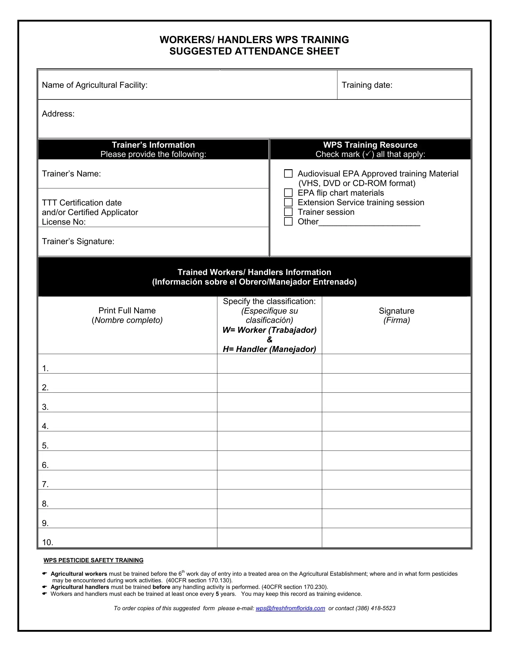 Wps Training Form Fill Out Printable PDF Forms Online