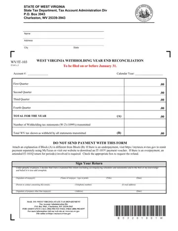 Wv Form 103 Preview