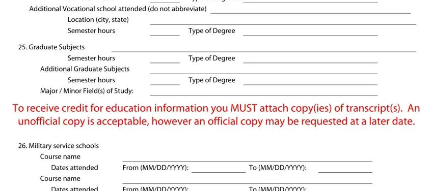 Finishing hro 300 form step 5