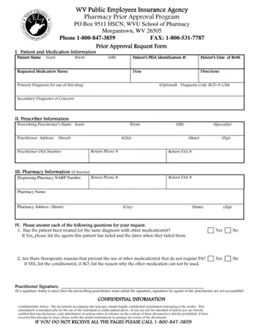 Wv Peia Prior Authorization Form Preview