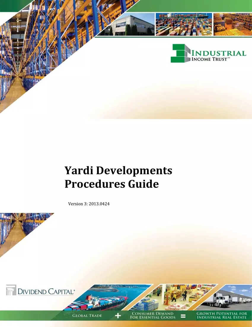 Yardi Manual first page preview