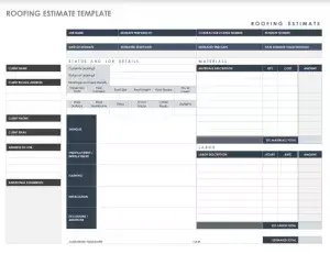 Roofing Estimate Template Preview