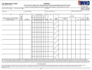 US DoL WH-347 Preview