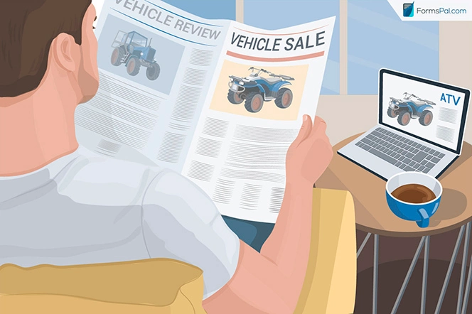 ATV Bill of Sale Advertising the Vehicle
