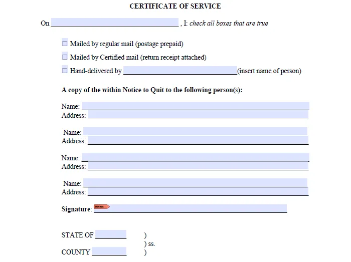 eviction-notice-certificate-of-service