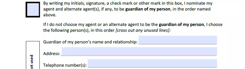 Guardian identification part of Ohio HPA form