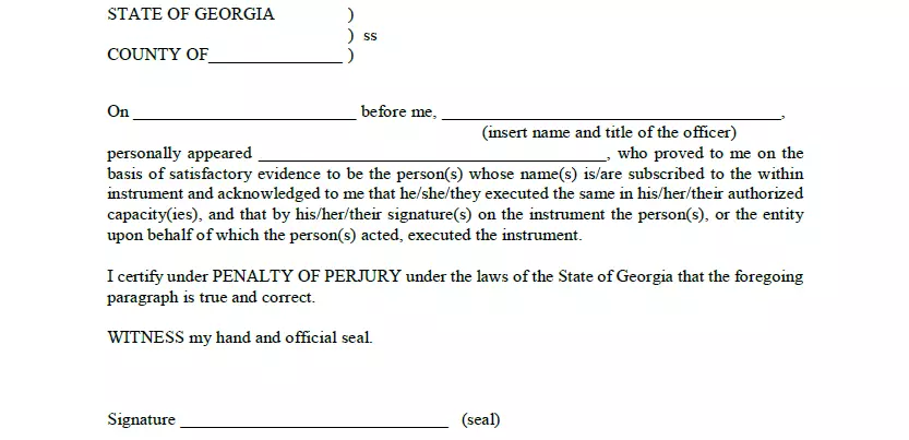 Free Georgia Vehicle Bill Of Sale Form Pdf Formspal