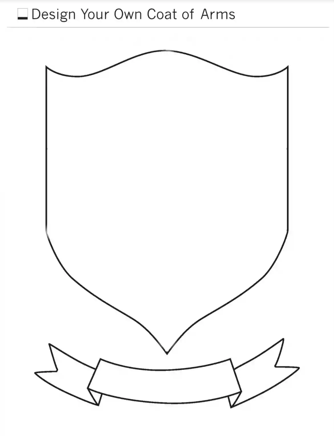 Coat Of Arms Template Fill Out Printable PDF Forms Online