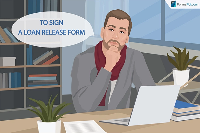 a man is considering creating a loan release note