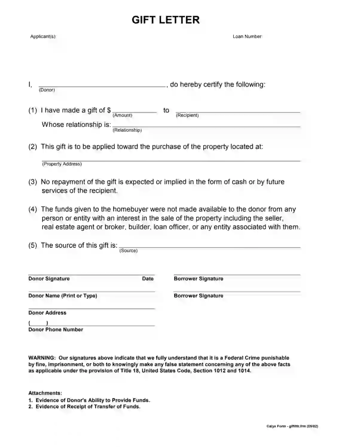 Gift Letter ≡ Fill Out Printable PDF Forms Online Throughout Mortgage Letter Templates