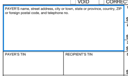 step 1 insert the payer’s personal info filling out an irs form 1099 misc