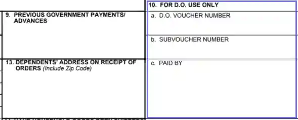 step 11 complete the “for d.o. use only” box filling out a dd form 1351 2