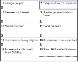 step 14 enter the foreign company’s name filling out an irs form 1099 int
