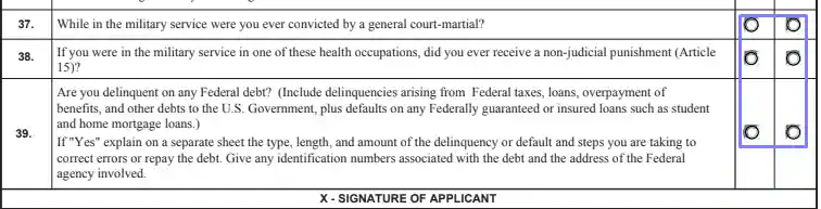 step 15.2 answer the questions - filling out a va form 10-2850a