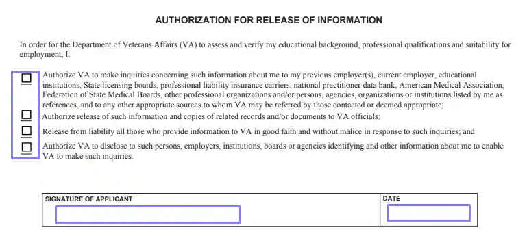 step 17 let va check your information - filling out a va form 10-2850a