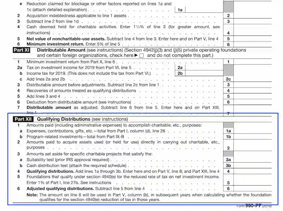 step 25 specify the foundation’s qualifying dispositions filling out an irs form 990 pf