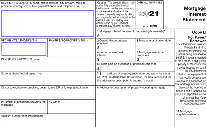 step 3 add the lender’s data filling out an irs form 1098