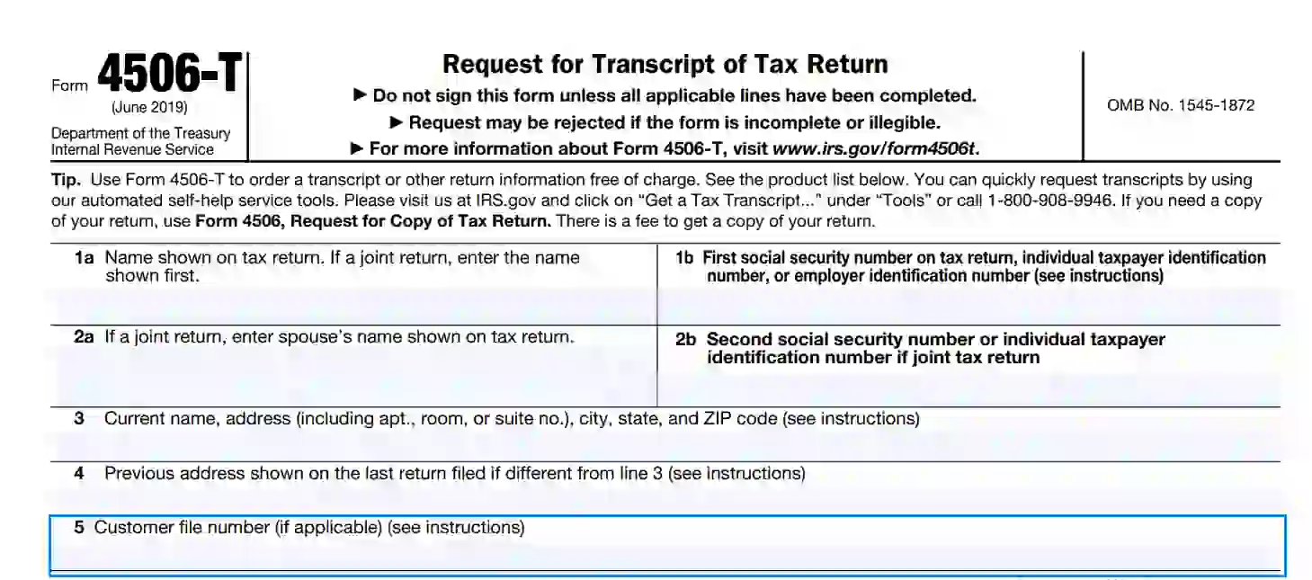 irs form 4506-t ≡ fill out printable pdf forms online