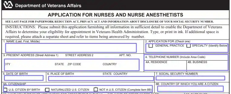 step 3 give your basic details - filling out a va form 10-2850a