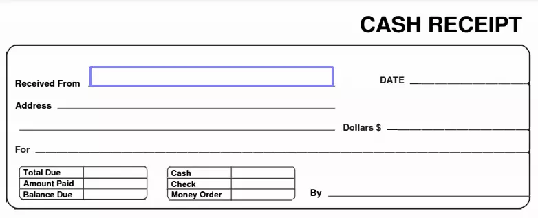 cash receipt fill out printable pdf forms online