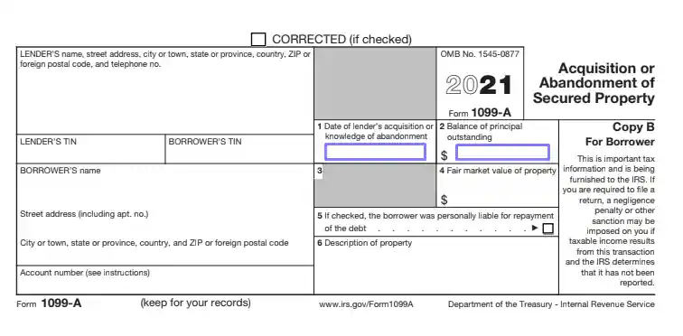 step 3.4 prepare the debtor’s copy filling out an irs form 1099 a