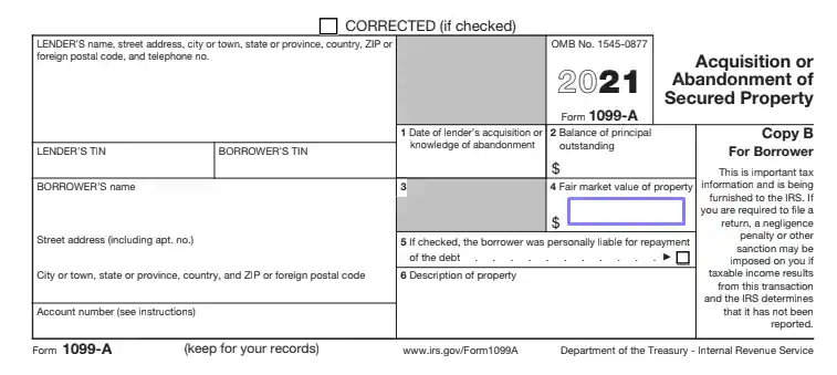 step 3.5 prepare the debtor’s copy filling out an irs form 1099 a