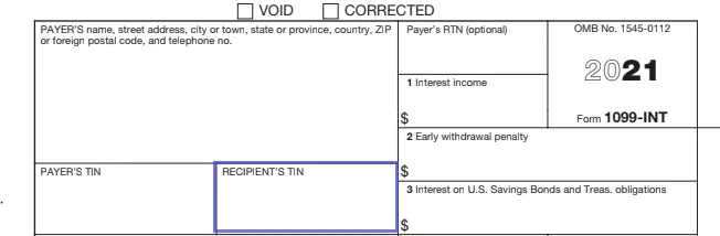 step 4 insert the recipient’s tin filling out an irs form 1099 int