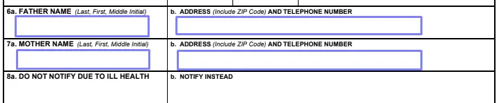 step 5 insert your parents’ information filling out a dd form 93