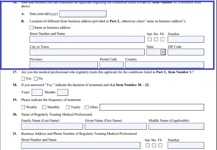 step 5.2 give additional data on the candidate’s incapacities filling out a uscis form n 648