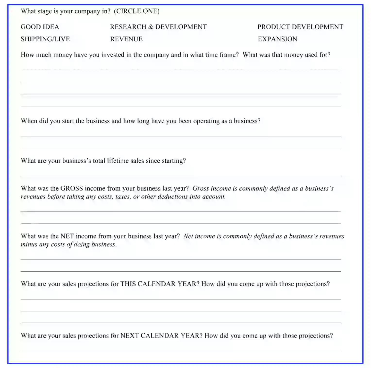 Shark Tank Application ≡ Fill Out Printable PDF Forms Online