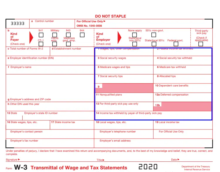 What Is IRS Form W-3?, 55% OFF | www.gbu-presnenskij.ru