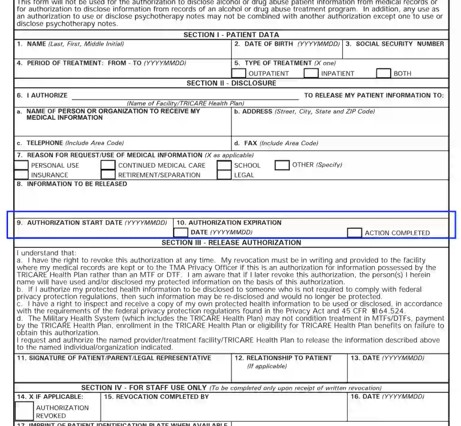 step 6 define the document’s effective period filling out a dd form 2870