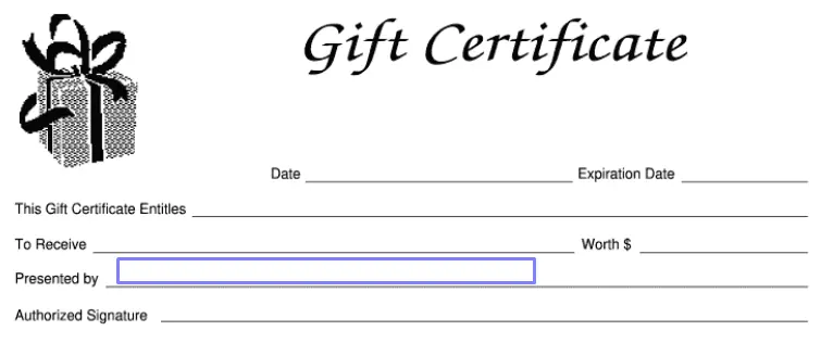 step 6 insert the giver’s name filling out a gift certificate template