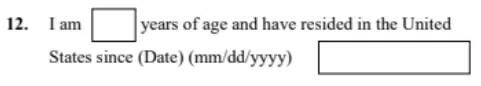 step 7 finish the “information about you” section filling out a uscis form i 134