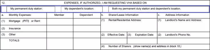 step 7.1 requesting vha - filling out a da form 5960